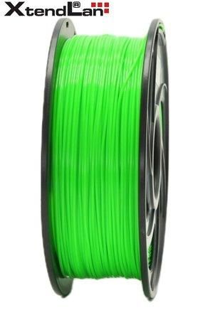XtendLAN PLA filament 1,75mm zářivě zelený 1kg, 3DF-PLA1.75-FGN 1kg