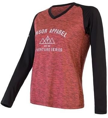 Sensor Cyklo Charger dámský dres volný dl. rukáv růžová/černá S