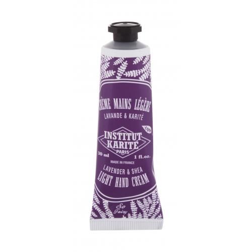 Institut Karite Light Hand Cream Lavender & Shea 30 ml hydratační krém na ruce pro ženy