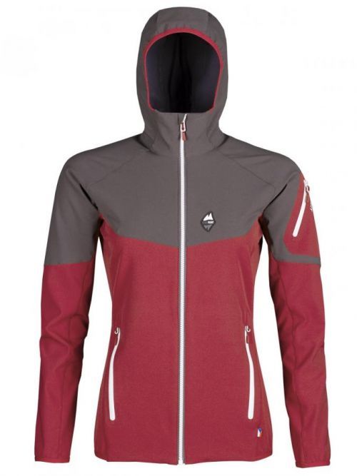 High point  Atom Lady Hoody M, brich red/iron gate Dámská softshellová bunda