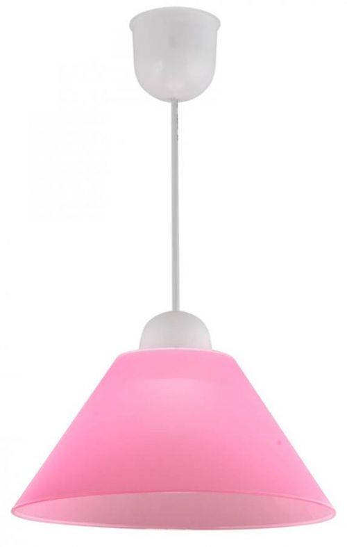 CLX Závěsné dětské osvětlení VALERIO, 1xE27, 60W, růžové