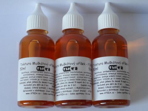 STEZA - Tinktura Muškátový oříšek - FORTE EXTRA 50 ml.