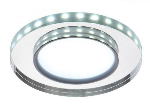 CLX LED stropní zásputné osvětlení FALLI, 8W, studená bílá, 11cm, kulaté, bílé