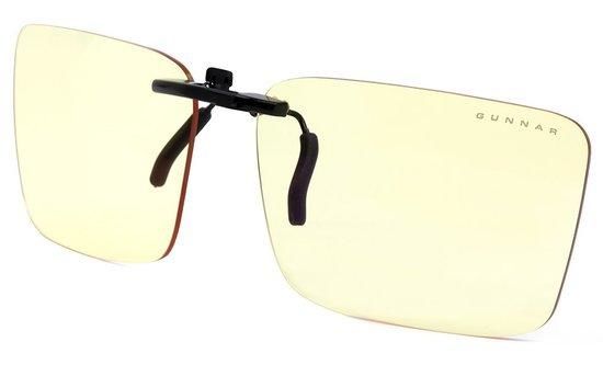 GUNNAR kancelářské brýle CLIP-ON / bez obrouček - klip na brýle / jantárová skla NATURAL, CLI-00101