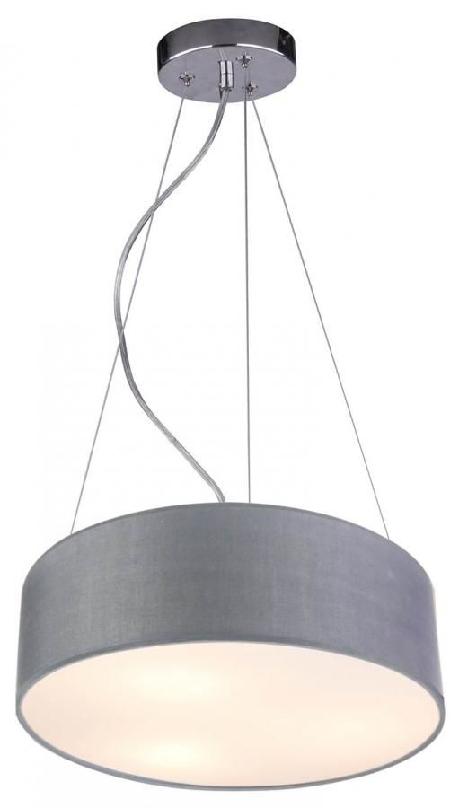 CLX Závěsné moderní osvětlení CORIGLIANO-ROSSANO, 3xE27, 40W, 40cm, kulaté, šedé