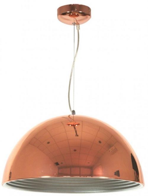 CLX Závěsné moderní osvětlení COLUCCIO, 1xE27, 60W, 40cm, měděné