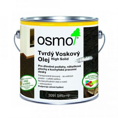 Olej tvrdý voskový Osmo Effekt 3091 stříbrný 2,5 l