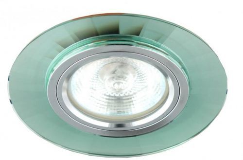 CLX Stropní moderní podhledové osvětlení GREGORY, 1xMR16, 50W, 9,4cm, kulaté, zelené