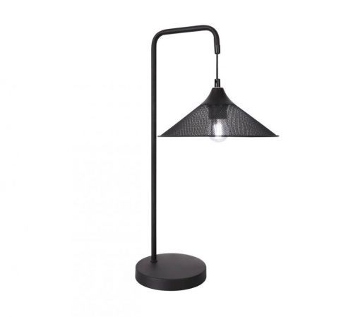 CLX Stolní industriální lampa COMO, 1xE27, 40W, černá
