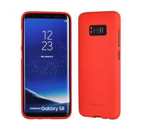 Mercury Soft Feeling pouzdro Samsung A530 Galaxy A8 2018 červené