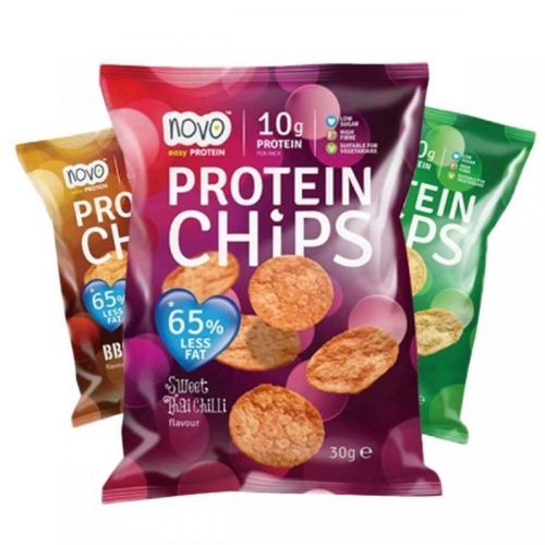 Protein Chips 30 g zakysaná smetana & cibule - Novo