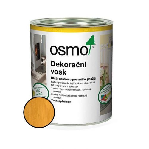 Vosk dekorační Osmo 3103 dub světlý 2,5 l