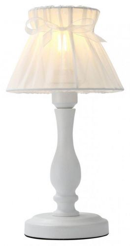 CLX Stolní lampa v provence stylu ARMANDO, 1xE27, 40W, bílé