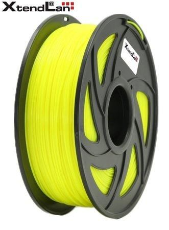 XtendLAN PLA filament 1,75mm zářivě žlutý 1kg, 3DF-PLA1.75-FYL 1kg