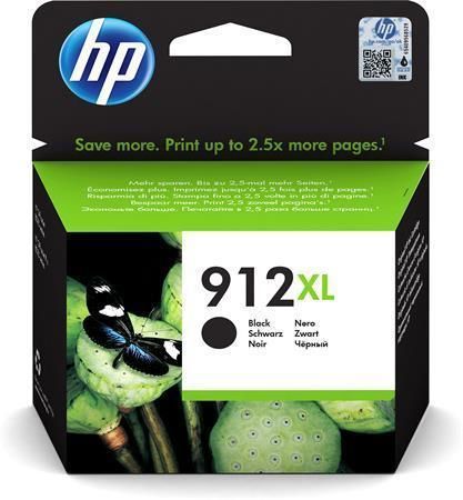 3YL84AE Inkoustová cartridge HP 912XL, do tiskárny OfficeJet 8023 All-in-One, černá, 825 stránek, HP, 3YL84AE