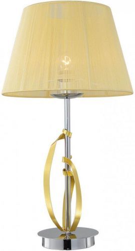CLX Klasická stolní lampa RONALDO, 1xE27, 60W, zlatá