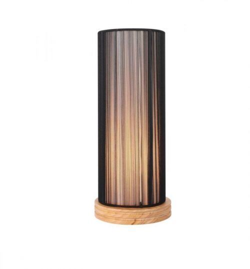 CLX Moderní stolní lampa CORIGLIANO-ROSSANO, 1xE27, 40W, černá