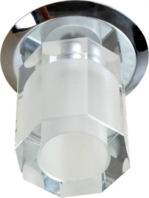 CLX Stropní podhledové bodové osvětlení DOMINIKI, 1xG4, 20W, chromované