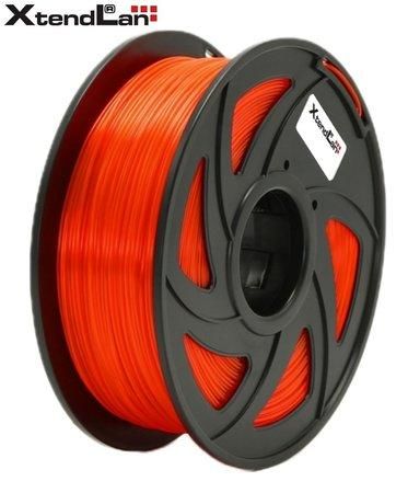 XtendLAN PETG filament 1,75mm průhledný oranžový 1kg, 3DF-PETG1.75-TOR 1kg