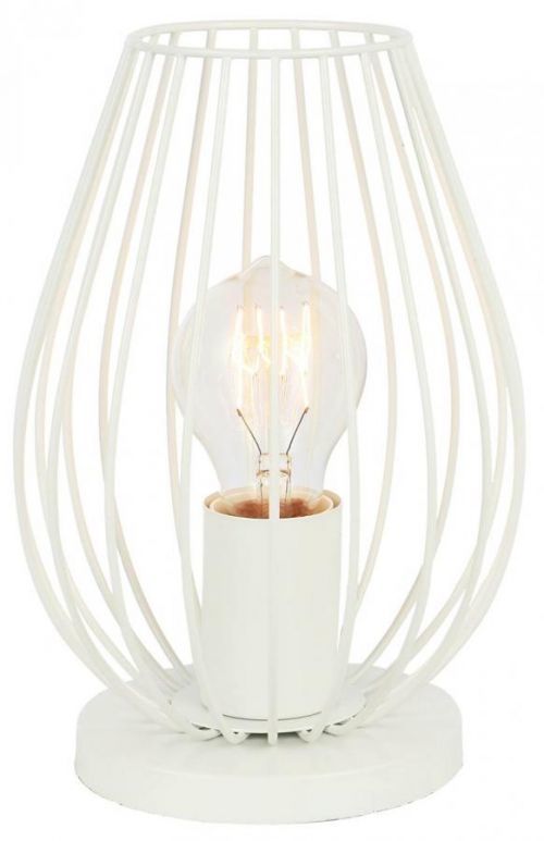 CLX Stolní designová lampa RAPALLO, 1xE27, 60W, bílá