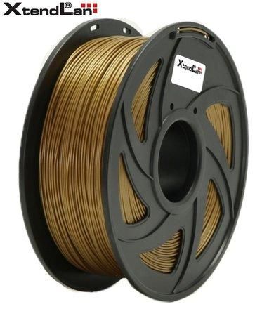 XtendLAN PLA filament 1,75mm zlatý 1kg, 3DF-PLA1.75-GD 1kg