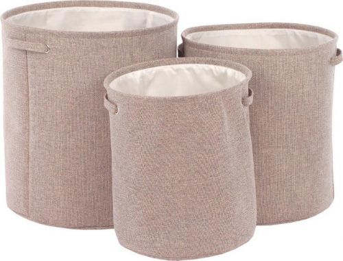 Autronic Sada 3 košů na prádlo LK9581-BROWN