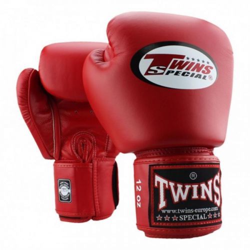 Boxerské rukavice Twins - červená červená 10