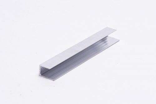 Ukončovací U hliníkový profil hladký pro polykarbonátové desky 16mm, délka 6m