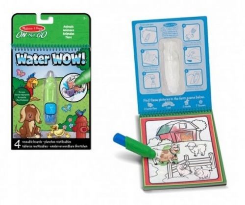 Kouzelné malování vodou zvířátka s magickou tužkou na kartě 15x25x4cm