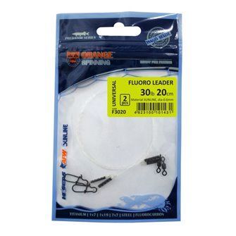 Life Orange fluorocarbonové lanko 12kg, 20cm, 2ks