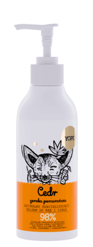 Yope Regenerační tělové mléko Cedr a pomeranč 300 ml