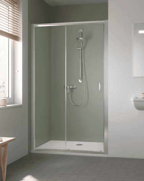 Kermi STINA sprchové dveře posuvné G2D 1200 x 1950 mm sklo čiré Clean STG2D12019VPK STG2D12019VPK