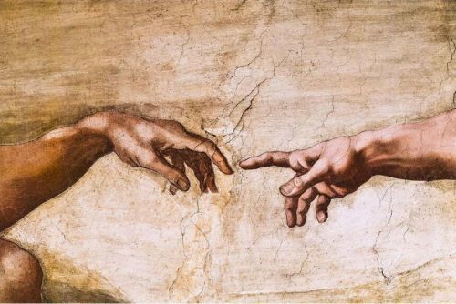Reprodukce obrazu Michelangelo Buonarroti - Creation of Adam, 70 x 45 cm