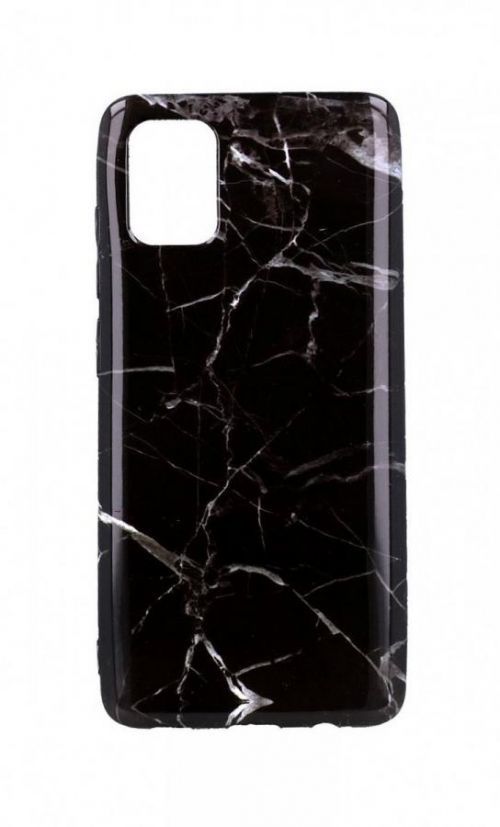 Kryt TopQ Samsung A51 silikon Mramor černo-šedý 57290