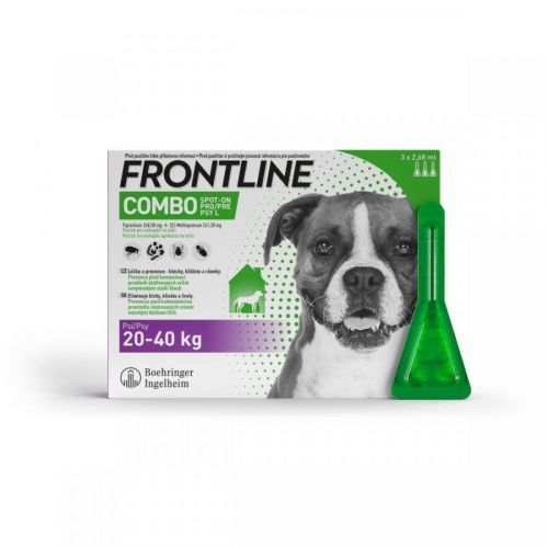 Frontline COMBO Spot on Dog L 2.68 ml pes 20-40 kg 3 pipety