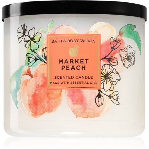 Bath & Body Works Market Peach vonná svíčka 411 g