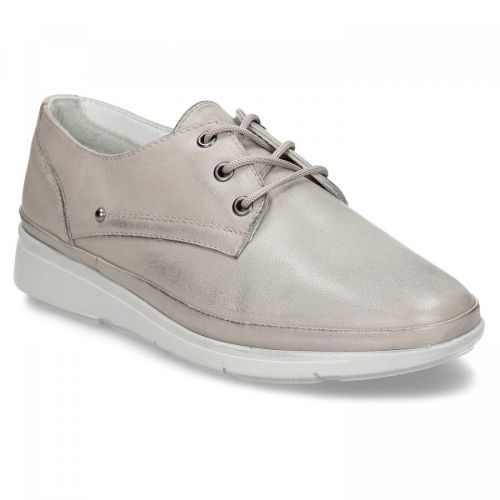 Béžové dámské kožené polobotky