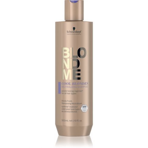 Schwarzkopf Professional Blondme Cool Blondes šampon neutralizující žluté tóny pro blond a melírované vlasy 300 ml