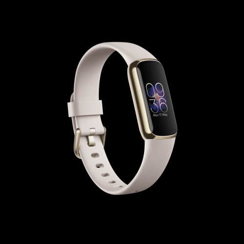 Fitbit Luxe Fitness náramek Soft Gold/White