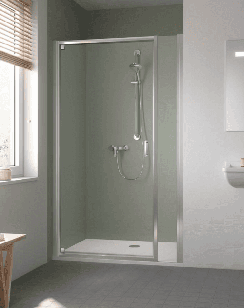 Kermi STINA sprchové dveře kyvné 1OP 900 x 1950 mm sklo čiré Clean ST1OP09019VPK ST1OP09019VPK