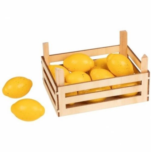 Goki Goki Dřevěný košík s citróny