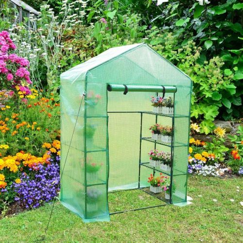 Goleto Zahradní foliovník 143 x 73x 195 cm | zelený