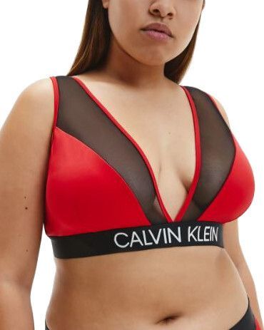 Calvin Klein Dámská podprsenka Triangle KW0KW01402-XMK XXL