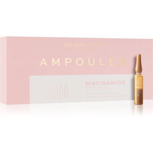 Revolution Skincare 7 Day Ampoules Niacinamide (Even Skin) ampule pro sjednocení barevného tónu pleti 7x2 ml