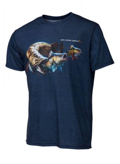 Savage Gear Triko Cannibal Tee Blue