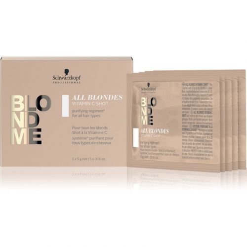 Schwarzkopf Professional Blondme All Blondes Detox vitamínový koncentrát pro blond a melírované vlasy 5x5 g