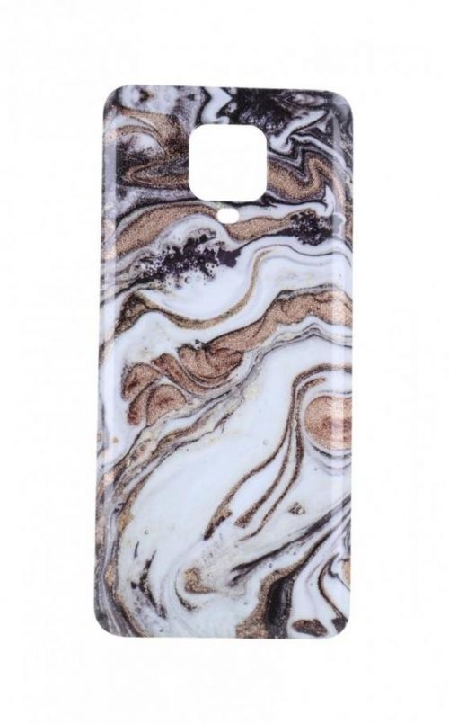Kryt TopQ Xiaomi Redmi Note 9 Pro silikon Marble Glitter fialový 57298