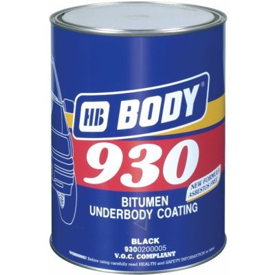 Body 930 bitumen barva na ochranu podvozků aut, černá, 1 kg