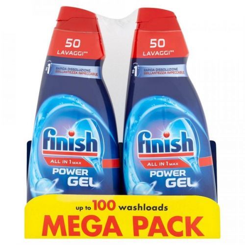 Finish All in 1 Max Shine & Protect gel do myčky nádobí 2 × 1000 ml