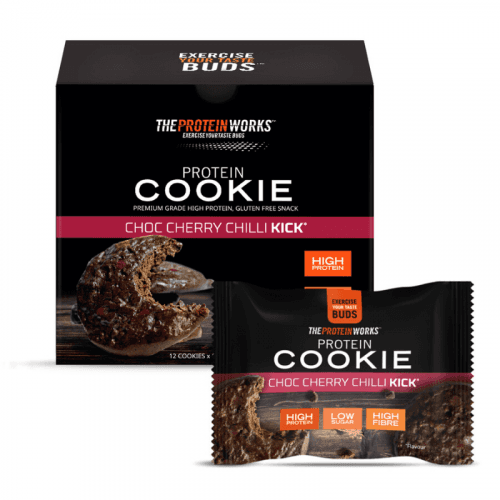 Protein cookies 60 g choc cherry chilli kick - The Protein Works